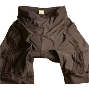 Heathyoga Black Butt Padded Cycling Shorts Size Small